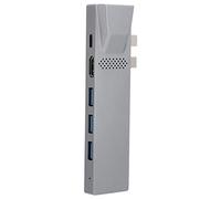 YSTC0168 Hub 8 in 1, Hub USB C multifunzione con HDMI 4K, porta Thunderbolt 3, Gigabit Ethernet, USB 3.0, lettore di schede SD, design compatto in metallo per Pro Air e Lapto