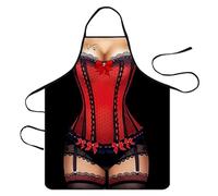 YSTrillion Grembiule Cucina Divertente 3D,Divertente Cottura Cucina Grembiule Uomo Donna,Simpatico Impermeabile per Grembiule da Ristorante BBQ Bar Chef Cucina