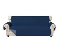 Ystyle Copridivano 4 Posti con Braccioli, Blu Berlino + Grigio Blu | Reversibile Copri Divano Antigraffio Per Gatto Gatto, Copertura Divano Trapuntato Doppio Lato Bicolore, Universale Sofa Cover