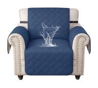 Ystyle Copripoltrona 1 Posto Con Braccioli, Blu Berlino | Copridivani Trapuntato con Tasche, Copri Divano Antigraffio Gatto, Protegge da Macchie, Peli e Graffi, Ideale Animali
