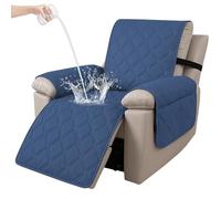 Ystyle Copripoltrona Relax Reclinabile 1 Posto, Blu Berlino | Copri Poltrona Reclinabile con Braccioli, Copripoltrone con Fascia Elastica, Antigraffio Antiscivolo e Lavabile, per Animali