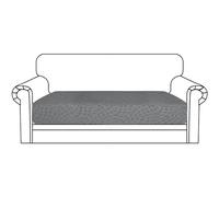 Ystyle Copriseduta Divano Elasticizzato, Copri Cuscini Divano, Coprisedile Per Divano, Universale Copricuscini Per Divani, Copricuscino Copri Seduta Divano(2 Posti, Grigio Chiaro)