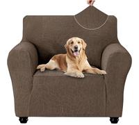 Ystyle Universale Copridivano 1 Posto con Braccioli, Marrone | Copridivani Elastici, Copridivano Antigraffio Gatto Lavabile, Stretch Sofa Cover Antimacchia, Copertura Divano Antiscivolo