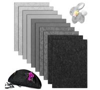 YSWOVUO 10 Pezzi 20x30cm Fogli di Feltro, Spessore 2mm Feltro per Lavoretti, Feltro Artigianale per Borse in Feltro Cucito, Runner da Tavola in Feltro, Feltro per Tessuti Patchwork Cucito Fai da Te