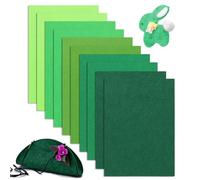YSWOVUO 10 Pezzi 20x30cm Fogli di Feltro, Spessore 2mm Feltro per Lavoretti, Feltro Artigianale per Borse in Feltro Cucito, Runner da Tavola in Feltro, Feltro per Tessuti Patchwork Cucito Fai da Te