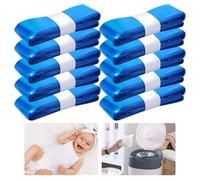 YSWOVUO 10 Pezzi Ricarica Mangiapannolini, Sacchetti Mangiapannolini Compatibile con Maialino Foppapedretti Angelcare Tommee Tippee Twist & Click Simplee Tec Litter Locker