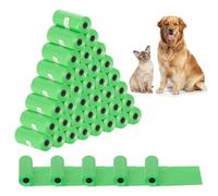 YSWOVUO 800 Pezzi Sacchetti Cane Cacca, 30x22cm Sacchetti Igienici per Cani, Robusto e Prova di Perdite Sacchetti per Cani, Portatile Bustine Cacca Cane per Interni ed Esterni, Verde