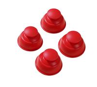 YsXoWiui 4 Pezzi Coppette Cupping Massaggio Corpo Silicone Vuoto Senza Fuoco Strumento Professionale Riutilizzabile Pratiche Da Portare Adatte per Gambe, Rosso