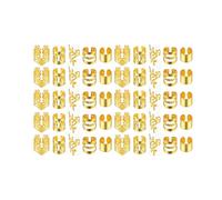 YsXoWiui 50 Pezzi Dreadlocks Beads Anelli per Fermagli Capelli Ciondoli Donna Leggeri in Lega Regolabile Ornamento Intrecciatura Capelli Adatti a Eve, Oro 50pz