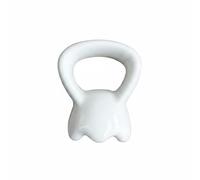 YsXoWiui Ceramica Raschiatore Facciale Strumento Massaggiatore Gua Sha Anello Portatile per Viso Superficie Levigata Design Compatto Adatto per Casa Viaggio Cura Personale, Bianco