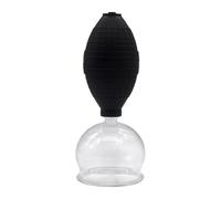 YsXoWiui Cupping Cup per Viso Massaggio Massaggiante Aspirazione Sottovuoto Riutilizzabile in Vetro E PVC Adatta per Cura Occhi Donne Uomini Uso Quoti, Altezza 15.2 Cm
