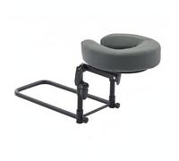 YsXoWiui Cuscino Massaggiante Poggiatesta Letto Cuscino Supporto Testa Cuscino Cervicale Cuscino Visage in Memory Foam Regolabile con Telaio Pieghevole in Lega, Grigio