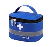 YsXoWiui Empty First Aid Bag Astuccio Portatile Medicine Storage Organizer Tessuto Oxford Resistente Adatto per Viaggio Casa Auto, S Blue