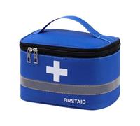 YsXoWiui Empty First Aid Bag Astuccio Portatile Medicine Storage Organizer Tessuto Oxford Resistente Adatto per Viaggio Casa Auto, M Blue