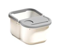 YsXoWiui Foot Soaking Tub con Vasca Ampia Secchio Piedi Ergonomico Superficie Massaggiante Rilassante Composizione PP Indeformabile Adatto per Uso Casalingo Sa, Bianco Grigio, S
