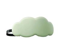 YsXoWiui Maschera per Dormire con Copriocchi, Protezione per Occhi, Benda Ghiacciata per Aereo E in Auto, Verde