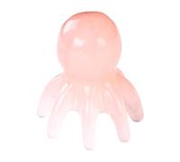 YsXoWiui Pettine Da Massaggio a Polpo Massaggiatore per Cuoio Capelluto Strumento Manuale Spazzola per La Testa in Resina Adatto per Il Rilassamento di Adulti, Rosa