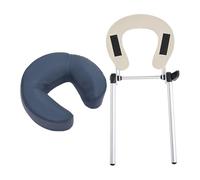 YsXoWiui Poggiatesta per Lettino Da Massaggio Piattaforma per Viso con Supporto Regolabile Cuscino Sostitutivo Accessorio in Pelle PU Adatto a Centri Benesser, Profondo Blu