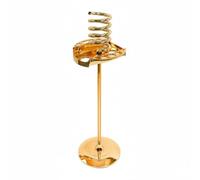 YsXoWiui Porta Asciugacapelli da Pavimento Supporto Organizer Strumenti Capelli Base Pesante Acciaio Salvaspazio Piano Ordinato Accesso Rapido Adatta a Saloni Professionali Barbieri Casa, Oro