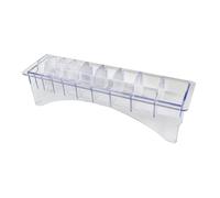 YsXoWiui Porta Pettine con 10 Scomparti per Strumenti per Lo Styling Dei Capelli, Trasparente