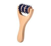 YsXoWiui Rullo Da Massaggio Muscolare Strumento Manuale Massaggiatore per Il Corpo Portatile in Legno E PP Liscio Adatto per Corridori Atleti E Professionisti, Blu 15.5 Cm X 8 Cm