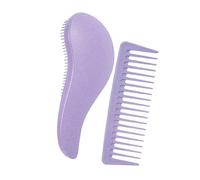 YsXoWiui Set di 2 Pettini per Capelli con Denti Larghi per Rimuovere Grovigli, Viola