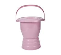 YsXoWiui Spittoon Manico E Coperchio Vaso Notte Spesso Portatile Urinale Donna Uomo Materiale PP Superficie Liscia Facile da Trasportare Adatto Badanti Casa, Rosso