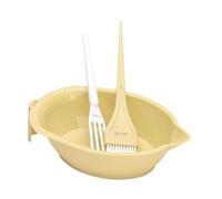 YsXoWiui Strumenti per Il Colore Dei Capelli, Kit per Tinte per Capelli, Strumenti di Salone di Silicone di Colore Fai -da -te Professionali, Set di Coloranti, Giallo