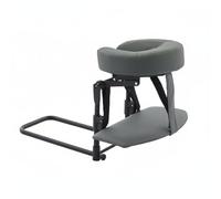 YsXoWiui Supporto Massaggio Letto Poggiatesta Culla Viso Cuscino Ergonomico Regolabile Altezza Inclinazione Montaggio al Lato Del Letto Pieghevole Adatto per, Gray, 14-45cm A