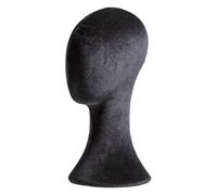 YsXoWiui Testa Manichino per Parrucche Espositore Supporto Porta Cappelli Reggi Parrucca Base Ferma in Flanella Schiuma Funzionale Adatta a Negozi Saloni Casa, Style a