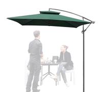 YSXXIAN Ombrellone a Braccio Laterale da Esterno, 2,5 m, Resistente al Vento, Ideale per Patio, Cortile, Piscina, Giardino e terrazza, Colore Bianco. Perfetto per proteggersi dal Sole e Rilassarsi.