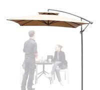 YSXXIAN Ombrellone a Braccio Laterale da Esterno, 2,5 m, Resistente al Vento, Ideale per Patio, Cortile, Piscina, Giardino e terrazza, Colore Bianco. Perfetto per proteggersi dal Sole e Rilassarsi.