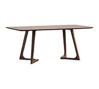 YSYJ Mid-Century Moderno Tavolo da Cucina in Legno massello Semplice Tavolo Rettangolare Casa Multi-Funzione Homestay Tavolo Ufficio Tavolo personalità per Soggiorno Mobilia(120x80x75cm, Walnut)