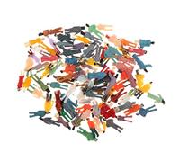 Ysyqkn 100 Pezzi Figure Persone Miniatura Modelli Plastica Dipinta Dettagliata Arte Manuale Bambini Adulti Posture Varie Adatti a Plastico Regalo Casa, 1:150