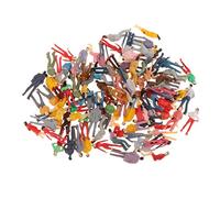 Ysyqkn 100 Pezzi Figure Persone Miniatura Modelli Plastica Dipinta Dettagliata Arte Manuale Bambini Adulti Posture Varie Adatti a Plastico Regalo Casa, 1:75