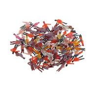 Ysyqkn 100 Pezzi Figure Persone Miniatura Modelli Plastica Dipinta Dettagliata Arte Manuale Bambini Adulti Posture Varie Adatti a Plastico Regalo Casa, 1:300