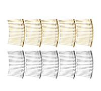Ysyqkn 10x 85x45 Denti Pettini Da Sposa Fermagli Accessori per Capelli, Misto, 8.5cm