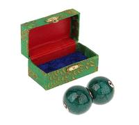 Ysyqkn 2 Palline Baoding per Esercizi Manuali, Massaggio Rilassante, Design Classico, Consigliate per Tutte Le età, Adatte per Casa, Ufficio E Viaggi, Verde pettegolezzo