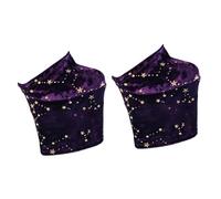 Ysyqkn 2 Pezzi Copriscarpe Pole Dance Protettori Scarpe Manicotti in Velluto Eleganti Resistenti Adatti per Tacco 20cm Esibizioni Allenamento Abbigliamento P, Purple S