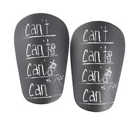 Ysyqkn 2 Pezzi Mini Parastinchi da Calcio Parastinchi da Allenamento da Calcio Parastinchi Compatti da Calcio Protezione per Le Gambe per Sport all'Aria, Nero, S