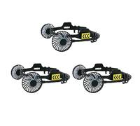 Ysyqkn 3x Ventilatore per Casco con Luce Notturna per Il Raffreddamento Dei Caschi di