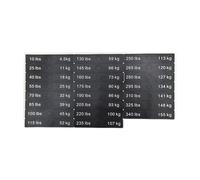 Ysyqkn Adesivi Numerici, Etichette Adesive per Interruttori Automatici, Adesivi per Bodybuilding E Allenamento con I Pesi, Accessori per Attrezzature, Etiche, Da 10 a 340 Libbre, 12x2 Cm