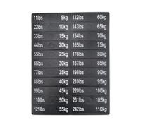 Ysyqkn Adesivi Numerici, Etichette Adesive per Interruttori Automatici, Adesivi per Bodybuilding E Allenamento con I Pesi, Accessori per Attrezzature, Etiche, Da 5 a 110 Kg, 9x2 Cm