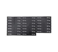 Ysyqkn Adesivi Numerici, Etichette Adesive per Interruttori Automatici, Adesivi per Bodybuilding E Allenamento con I Pesi, Accessori per Attrezzature, Etiche, Da 10 a 200 Libbre, 12x2 Cm