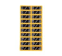 Ysyqkn Adesivi Numerici, Etichette Adesive per Interruttori Automatici, Adesivi per Bodybuilding E Allenamento con I Pesi, Accessori per Attrezzature, Etiche, Da 5 a 100 Kg, 3.5 X 1.3 Cm