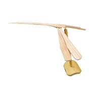 Ysyqkn Bamboo Dragonfly Volante Manuale bambù Giocattolo Elicottero Fai da Te Stimola Pensiero Abilità Movimento Adatto per Bambini Gioco all’Aperto Sc, S