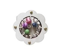 Ysyqkn Busy Board Accessori Materiale Legno Parti Gioco Sensoriale Pezzo Educativo Adatto per Bambini Piccoli Coordinazione Regalo, Tamburo con Campana