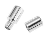 Ysyqkn Chiusura a Vite per Gioielli Accessoristica per Collegamento Sicuro Connettore Barilotto Argento 925 Elemento Brillante E Resistente Funzione Vite, Argento s 2