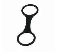 Ysyqkn Clip Boccaglio Subacqueo Fermaglio Snorkel Anello Doppio Supporto Tuba Accessorio in Silicone Elastico per Fissaggio Sicuro del Respiratore Adatto a, Nero