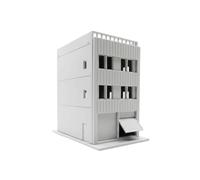 Ysyqkn Edificio Giapponese Modello Architettura Miniatura Diorama Kit Assemblaggio Struttura Scenica Accessorio Paesaggistico, Moderno, Industriale